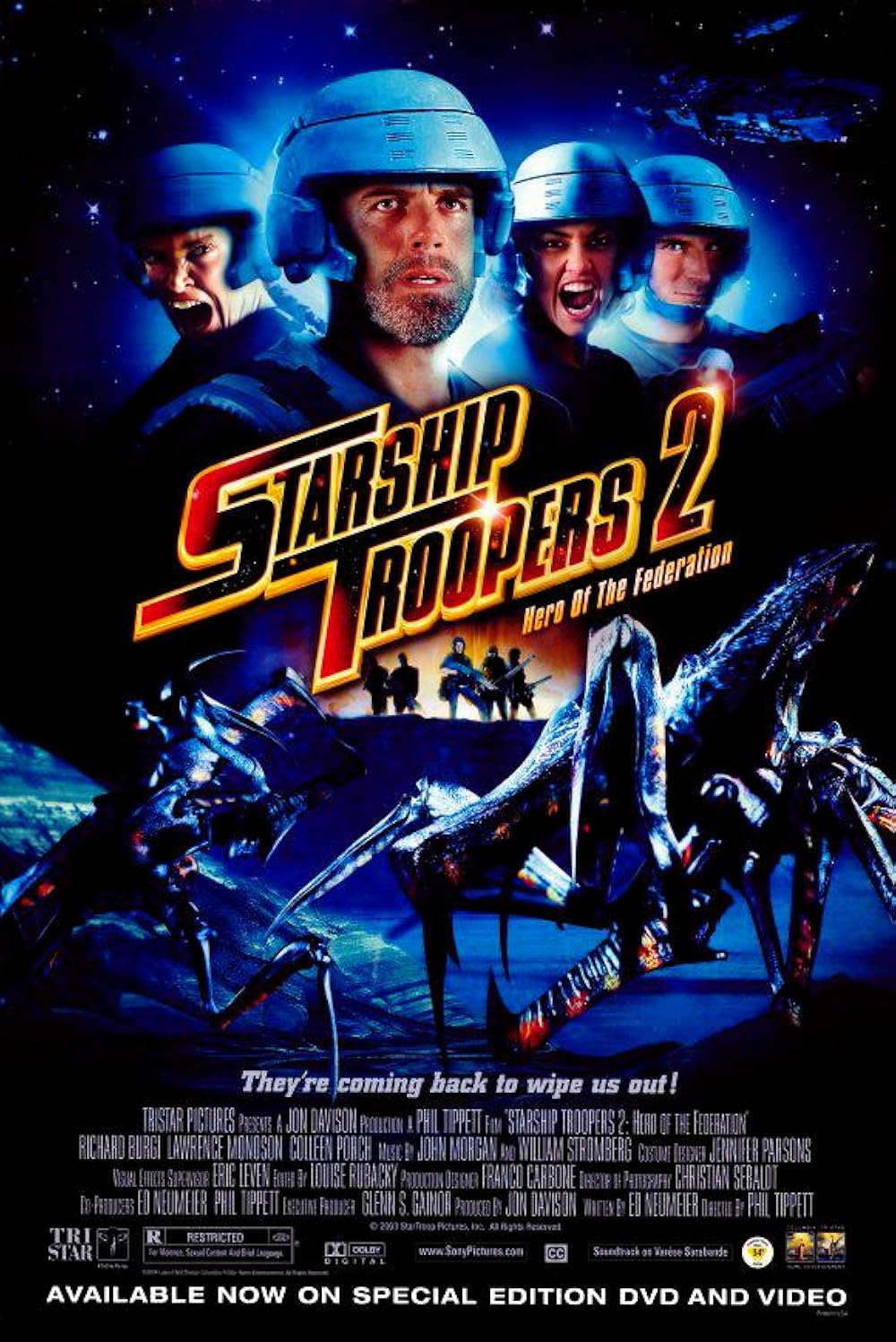 Starship Troopers 2 Hero of the Federation สงครามหมื่นขาล่าล้างจักรวาล 2 (2004) พากย์ไทย